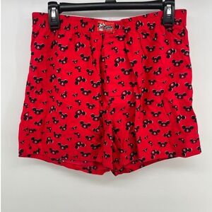 Disney Parks Authentic Mickey Mouse Red Boxer Shorts Men's Size‎ Medium